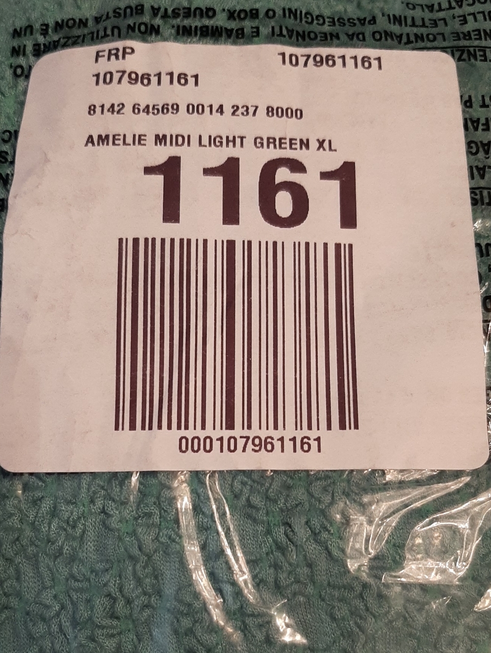 Free People Amelie Midi Light Green Gorgeous Dress XL, New In Pkg - Picture 4 of 4